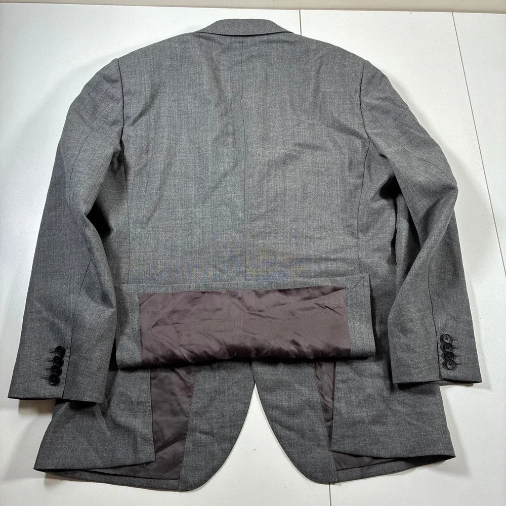 Suitsupply Vitale Barberis Canonico Blazer 40 Grey Lazio Slim Wool Sport Jacket